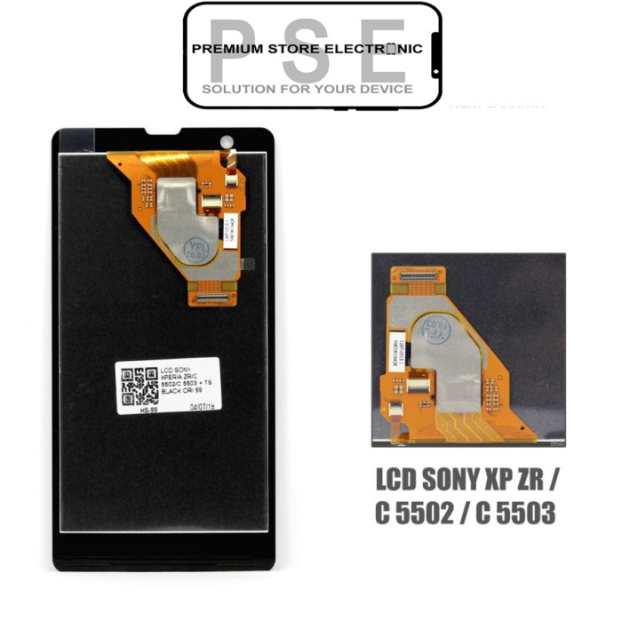 LCD Xperia ZR C5502 C5503 ORIGINAL Fullset Touchscreen Garansi