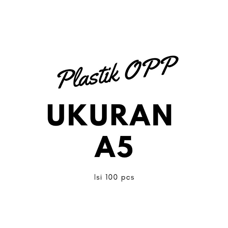 Plastik OPP Untuk Kartu Ucapan Ukuran A5