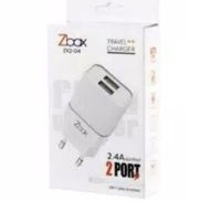 Batok adaptor ces 2 Usb Charger charge zbox 2.4A cas  Obral non kabel real 2.4ampere ZBOX ORI