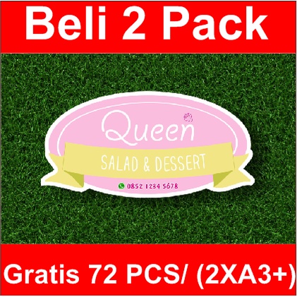 

STIKER LABEL PRODUK CUT OFF 8