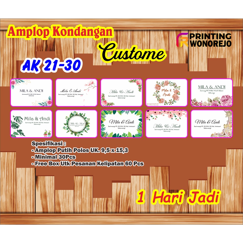

Amplop Kondangan Nikahan Aestetik Estetik Modern Keren dan Kekinian Costome (AK 21-30)
