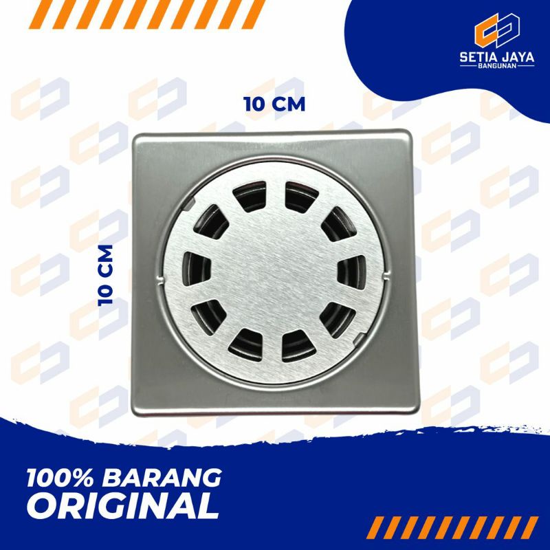 Floor Drain / Saringan / Toilet / WC Soligen Stainless Steel 4 Inch