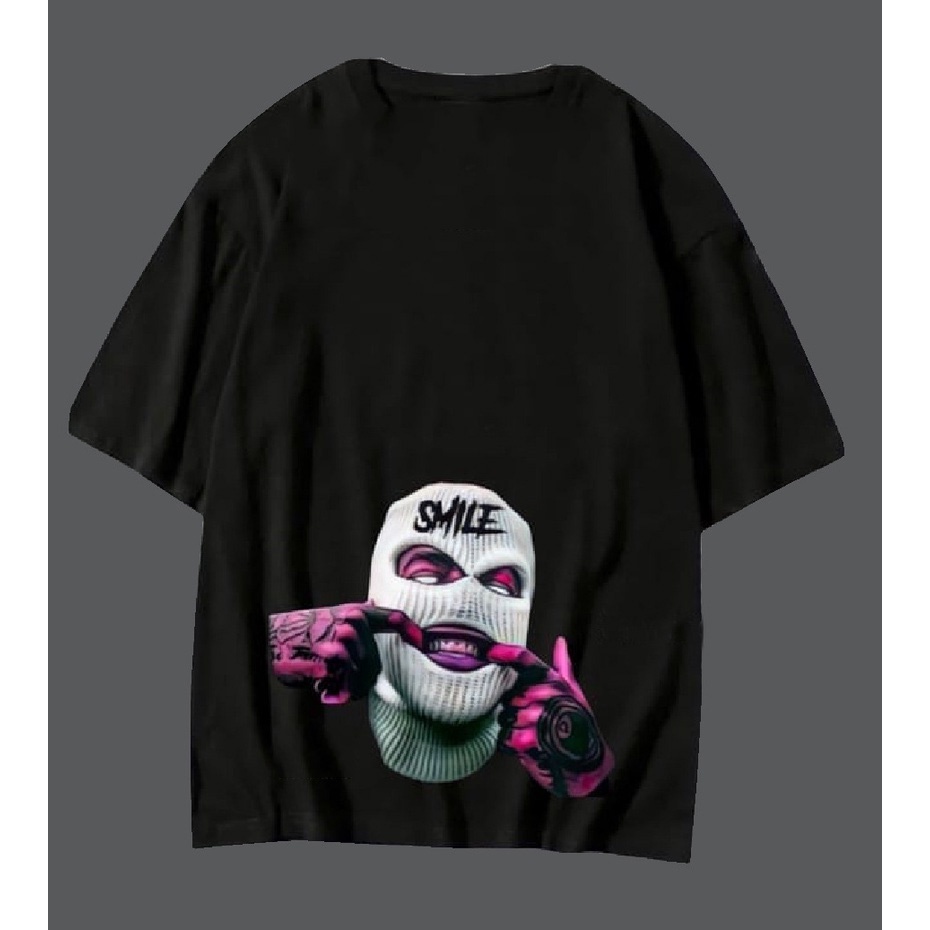 GSC - Baju KAOS OVERSIZE SAN ANDREASS / Kaos Oversize Terbaru-ethereal hitam