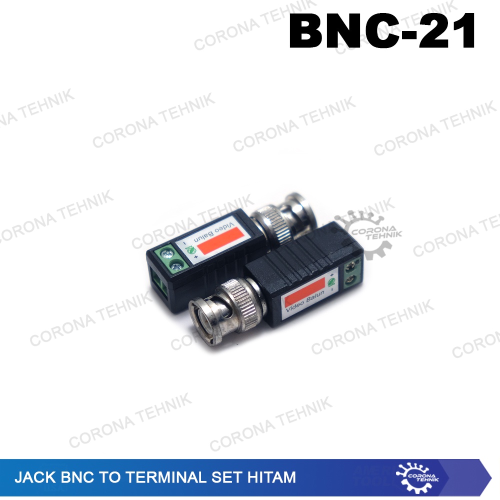 Terminal Set Hitam To Jack BNC