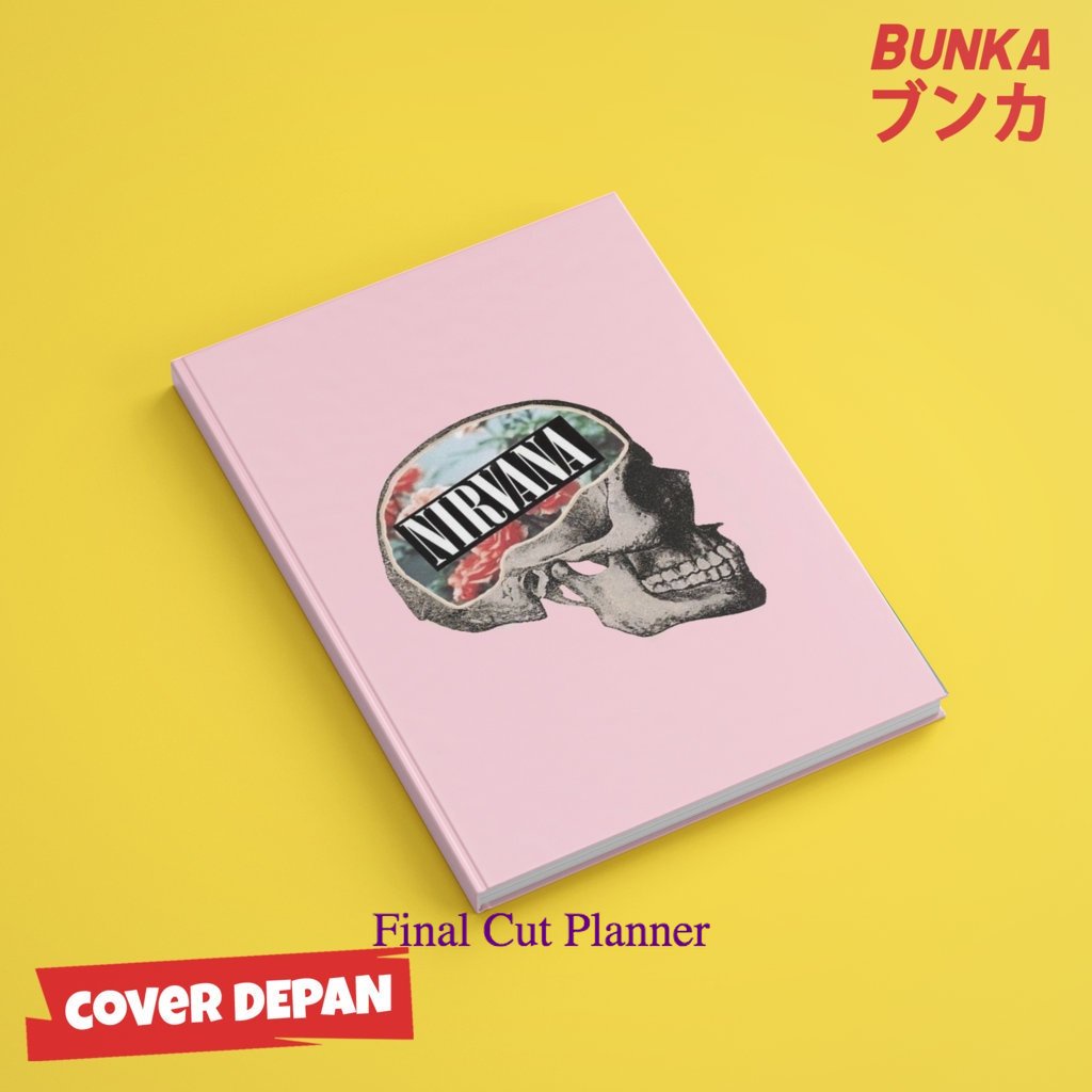 

Notebook Band Nirvana Skull Hardcover A5 Buku Tulis Catatan Notes Agenda Planner Jurnal .