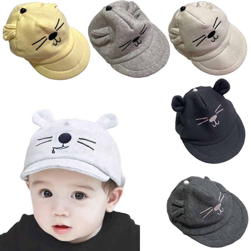 KBS Topi Bayi Karakter Kucing Laki Laki Perempuan Usia New Born 0 - 18bulan topi kucing