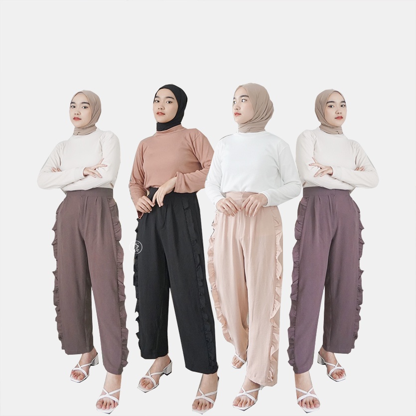 NUNA RUFFLE HIGHWAIST PANTS