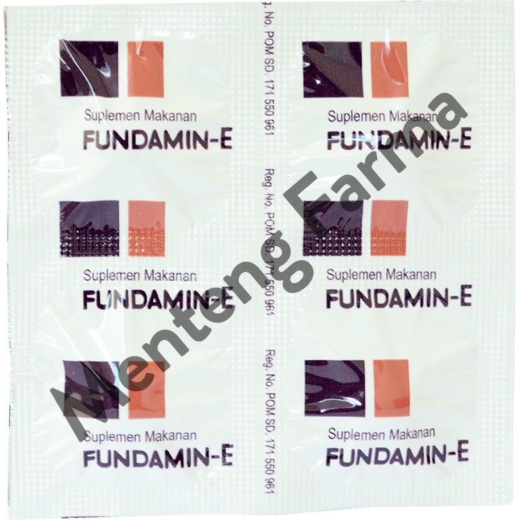 Fundamin-E 4 Tablet - Suplementasi Vitamin B1, B6, B12, dan vitamin E