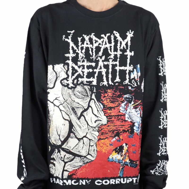 ORIGINAL LONGSLEEVE NAPALM DEATH -  Harmony Corruption