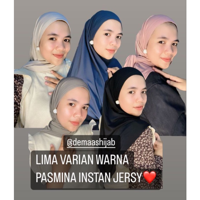 PASMINA INSTAN JERSI/JERSY HIJAB/KRUDUNG