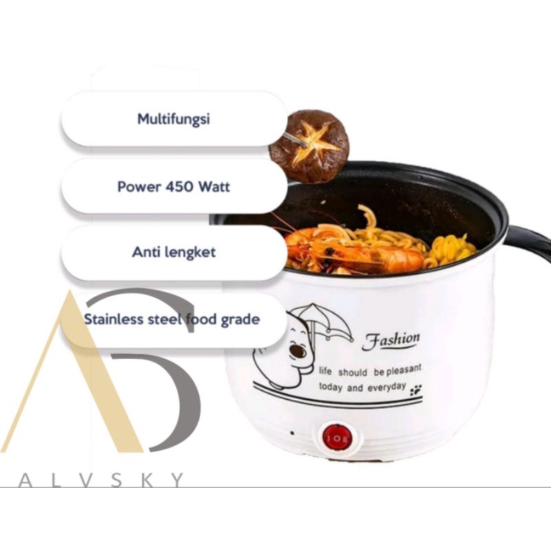 PANCI LISTRIK SERBAGUNA ELECTRIC COOKER / COOKING POT STEAMER MULTIFUNGSI