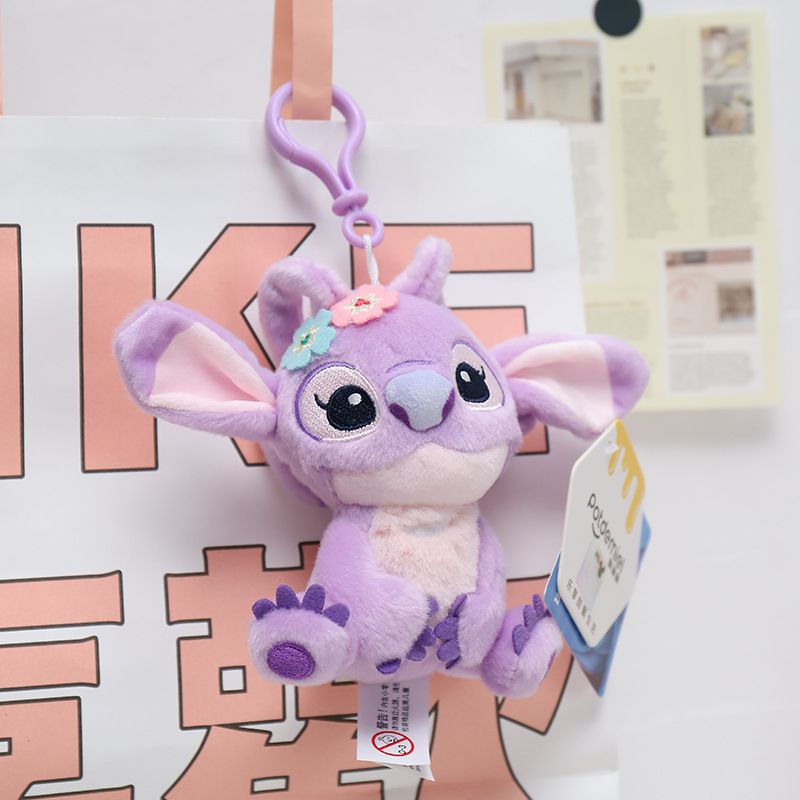 Gantungan Kunci Boneka Disney Lilo Stitch Angel Hadiah Yang Cocok Untuk Segala Kipas Kartun