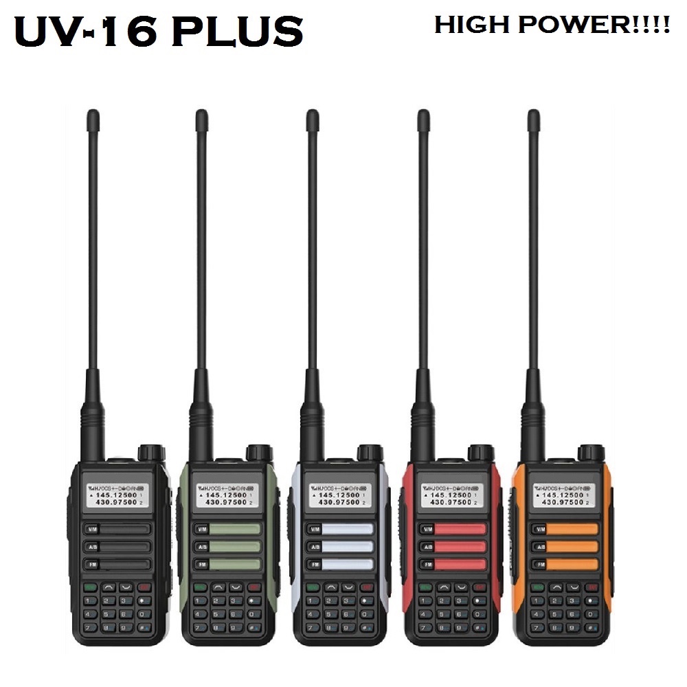 UV-16 PLUS - Two-Way High Power Handy Radio Walkie Talkie