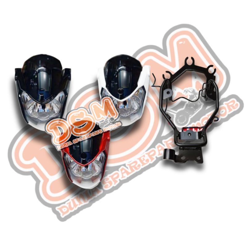 BATOK LAMPU PLUS BREKET YAMAHA VIXION NEW NVL / BATOK LAMPU VIXION NEW LIGHTING NVL / BREKET VIXION 