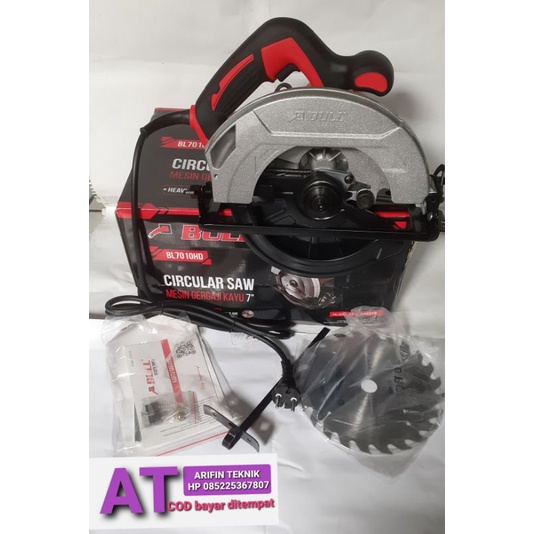 mesin serkel kayu bull