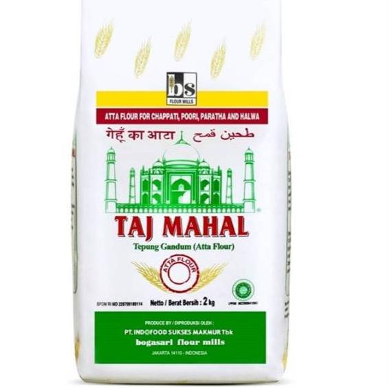 

10.10 MALL TEPUNG GANDUM BOGASARI / TAJMAHAL ATTA WHEAT FLOUR 2 KG !