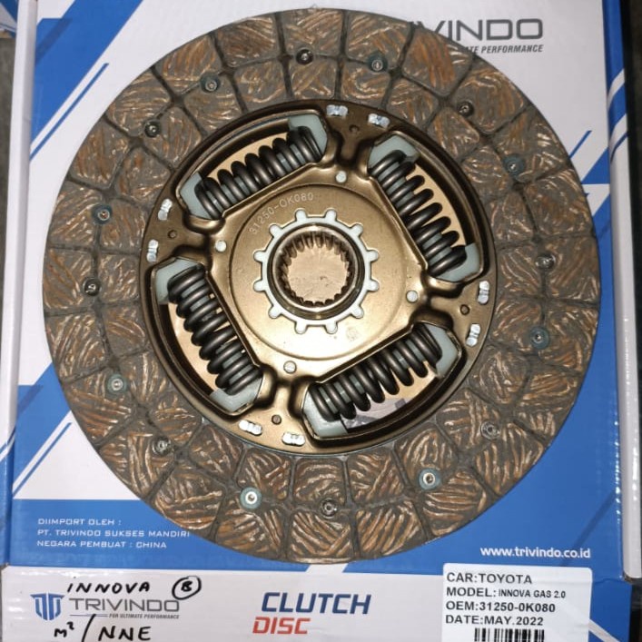 Disc Clutch Kampas kopling Toyota Innova Bensin 31250-0K080 Trivindo