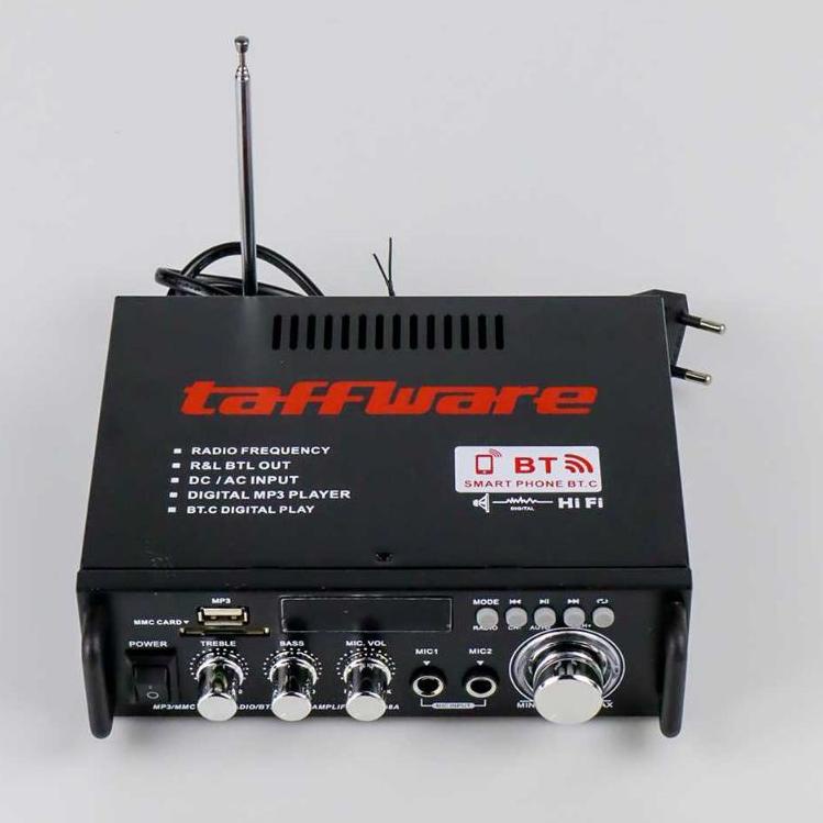 Harga Termurah Taffware Bluetooth EQ Audio Amplifier Karaoke Home Theater FM Radio 600W - BT-298A