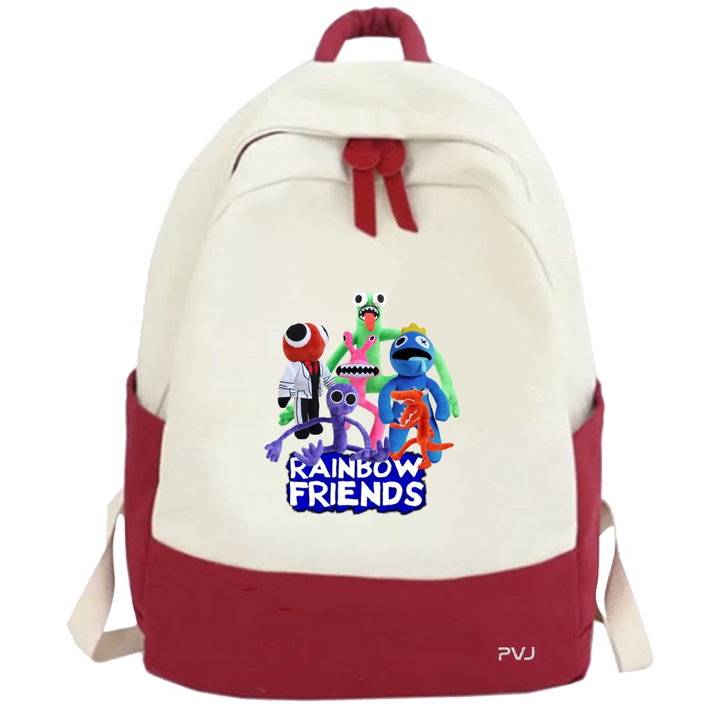 PVJ Tas Rainbow Friends Ransel Anak Sekolah Laki Laki Dan Prempuan