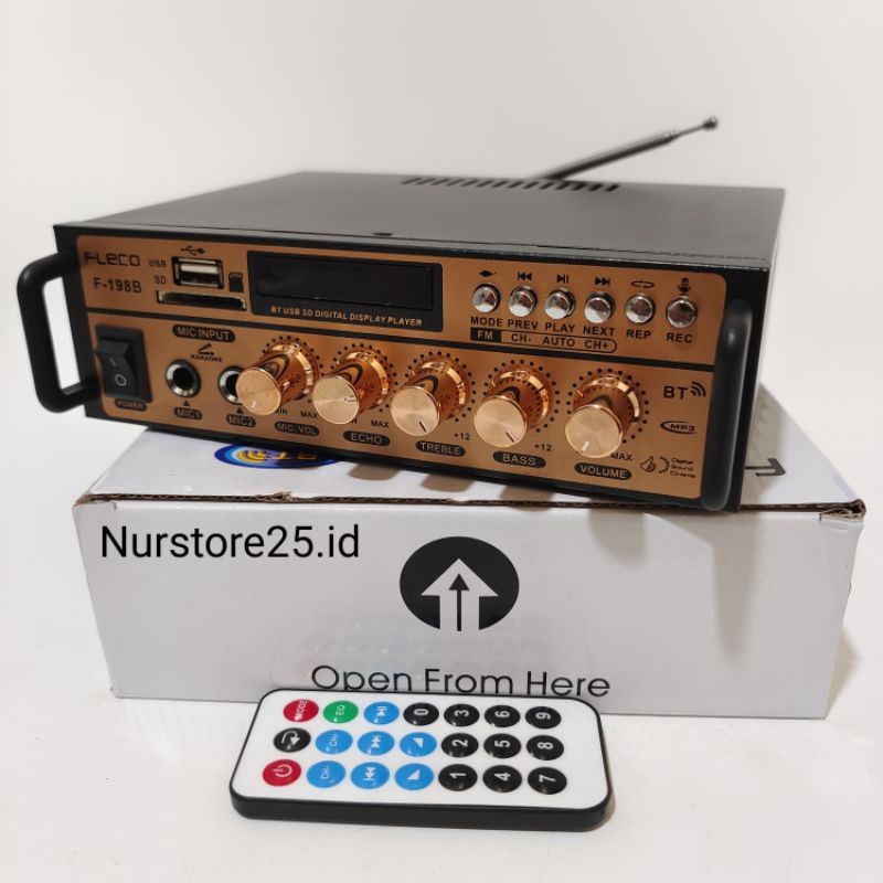Fleco F-198B Amplifier Mini Bluetooth Karaoke