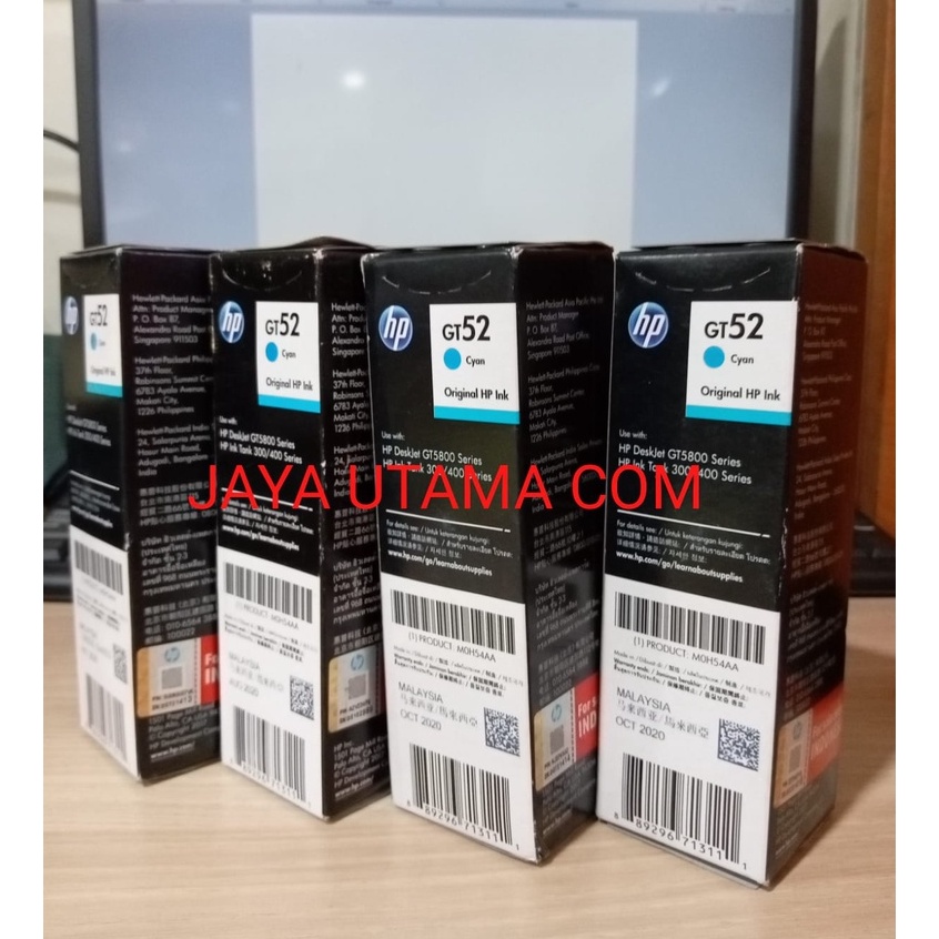 TINTA HP GT 52 C/M/Y | CYAN/MAGENTA/YELLOW - ORIGINAL