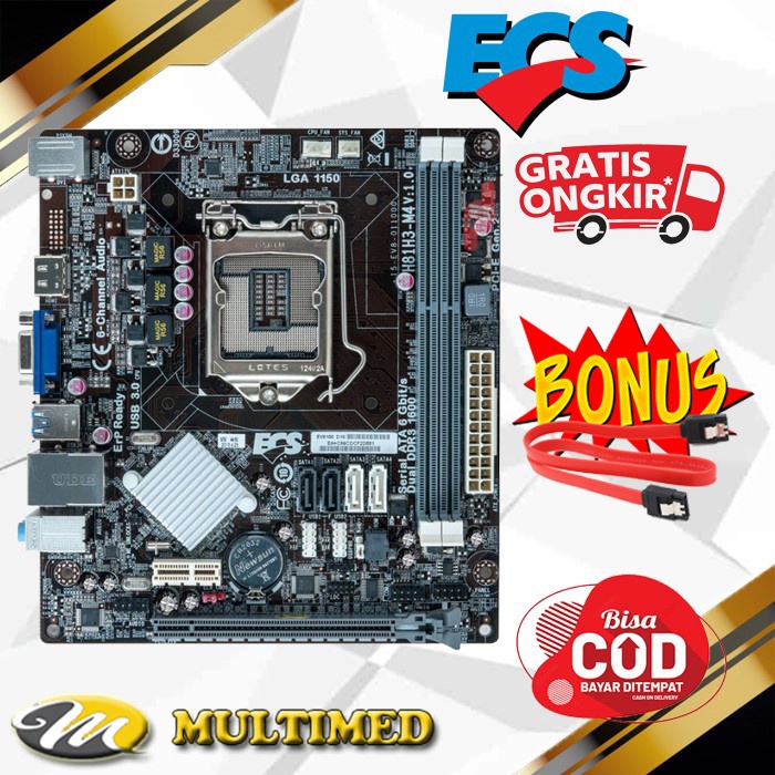 Mainboard Soket 1150 H81 Ddr3 Mini ECS