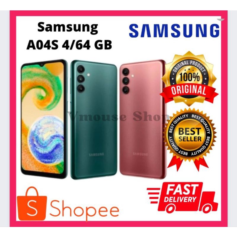 SAMSUNG GALAXY A04S 4/64GB GARANSI RESMI - HP SAMSUNG A04S 4/64GB - HANDPHONE ANDROID - HP MURAH - H