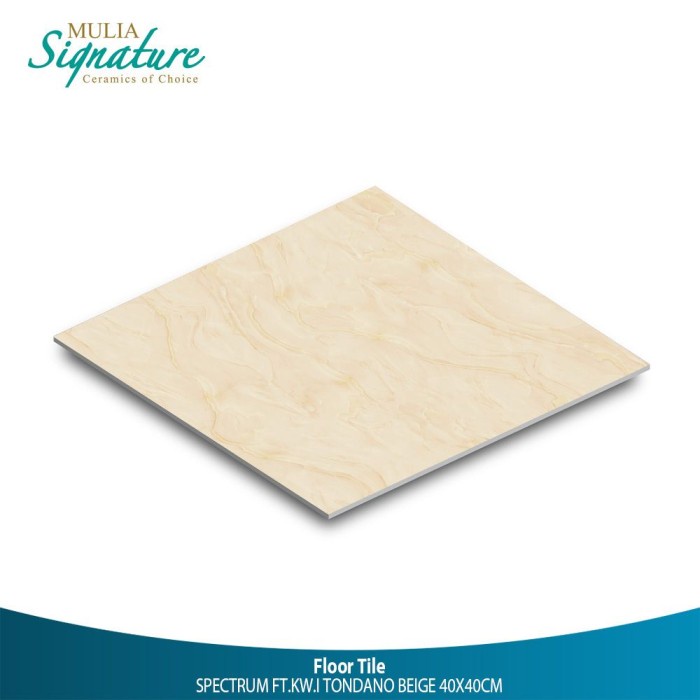 KERAMIK 40X40 TODANO BEIGE GLOSSY - MULIA TILE