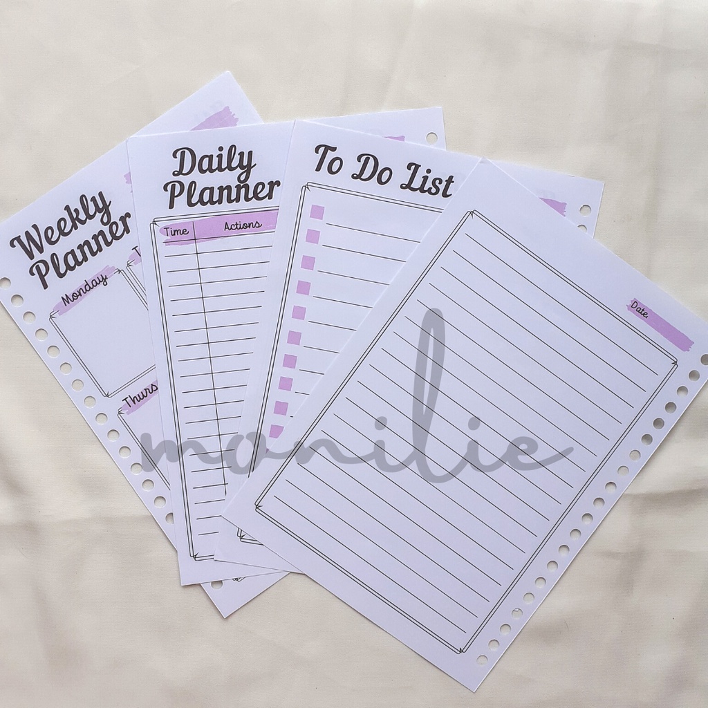 

Planner Isi Binder A5 Loose Leaf Minnie by Monilie