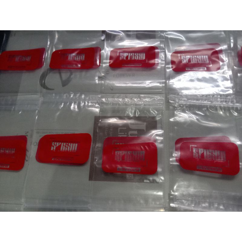 Plastik klip ziplock ukuran 12x20 15x20 custom sablon