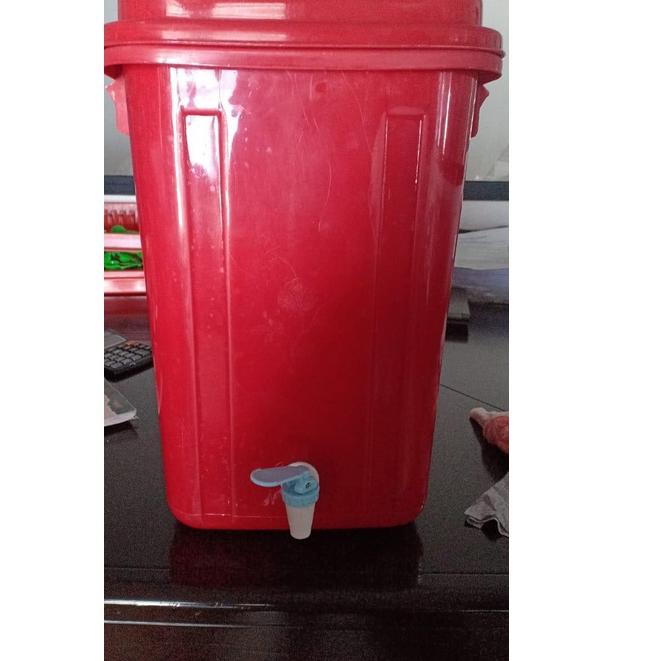 Sekarang Meriah Tong Kran Air ember Tempat Cuci Tangan portable 20 Liter Warna