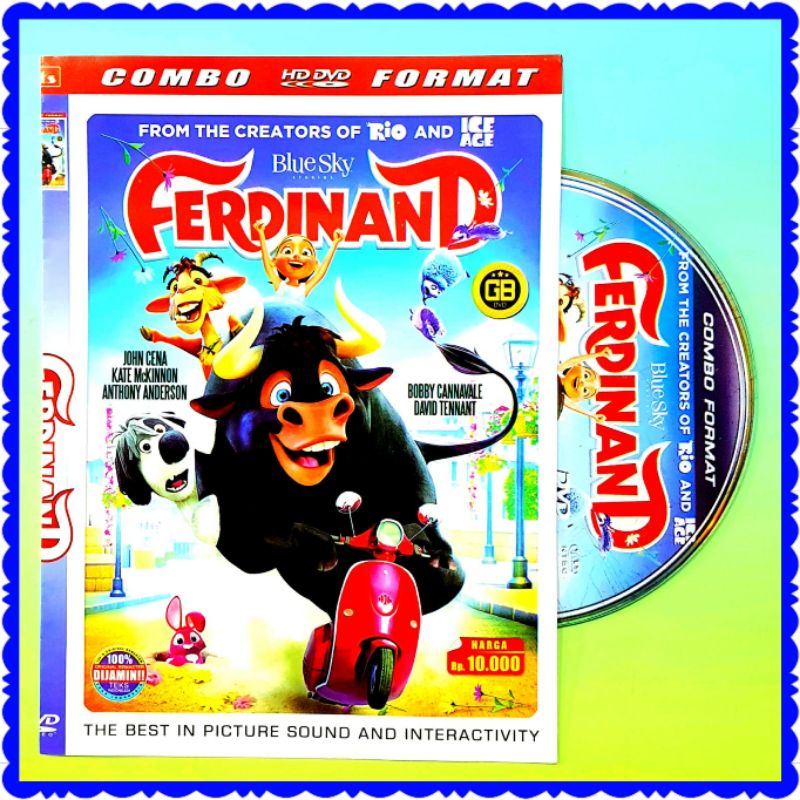 TERLARIS Kaset Dvd Film Kartun Animasi Ferdinand - Film Hiburan Anak Anak