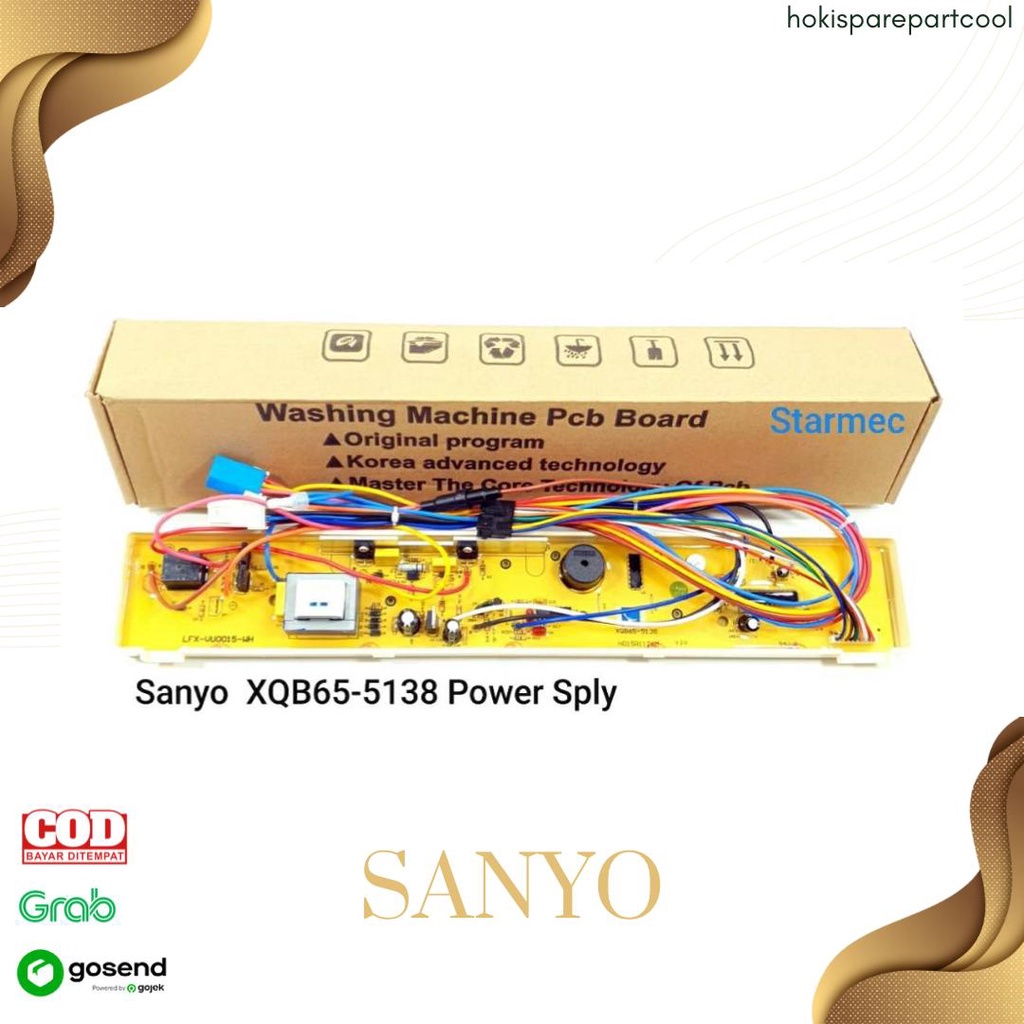 MODUL PCB MESIN CUCI SANYO ASW-A76HT ASW-A85HT POWER SUPPLY