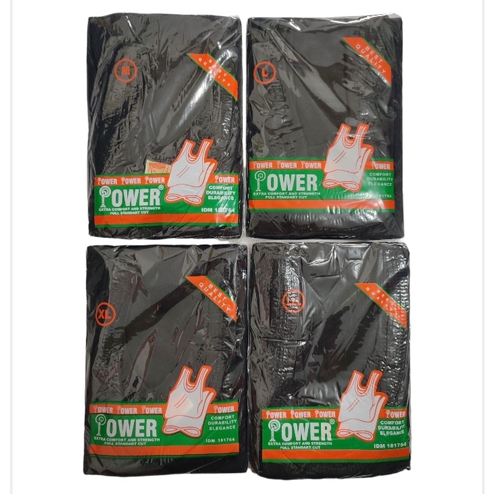 SINGLET PRIA Kaos Dalam Polos Hitam Salur Untuk Laki Laki Dewasa Ukuran Komplit M, L, XL, LLL.
