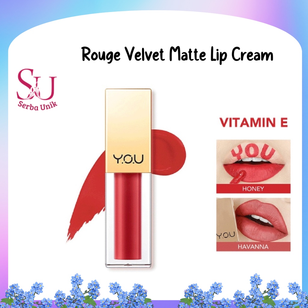 Kosmetik You The Gold One Rouge Satin Lip Cream | Lipcream lipstick lipstik