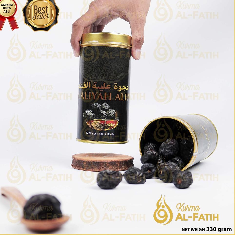 

✨Promo✨ Hari Ini Kurma Ajwa KALENG 330gr / Ajwah Aliyah Madinah / Kurma Nabi Kemasan Exclusive Azwa Aliyah Al-Fatih buruan