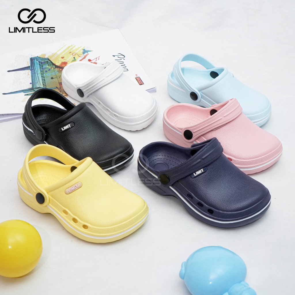 Sandal Slop Anak Baim Cowok Cewek Ringan Sendal Anak Baim Slip On Unisex Sandal Anak Perempuan Model Bakpao