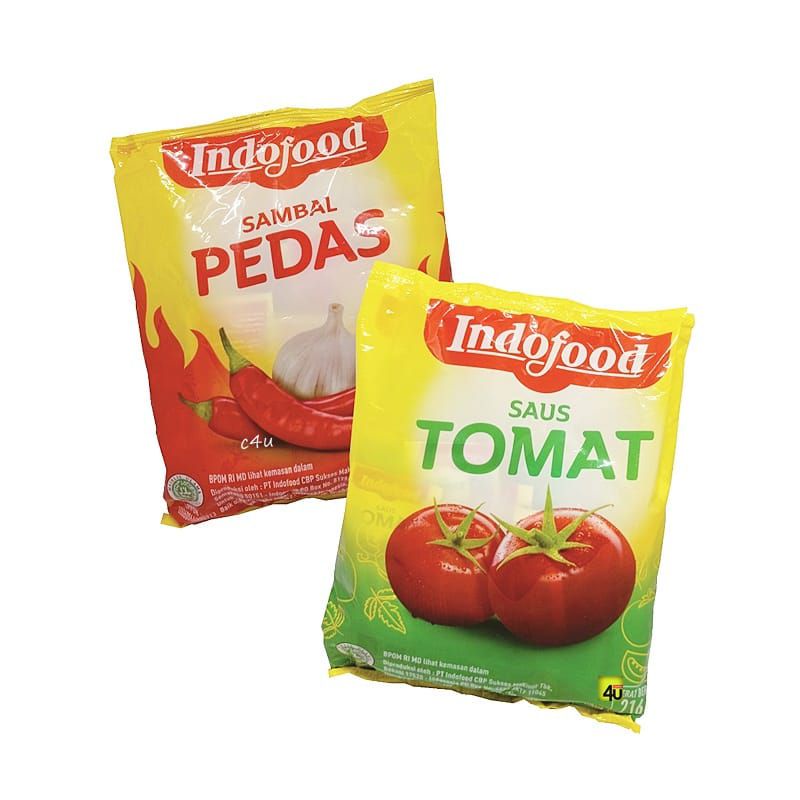 Indofood Saus Pedas dan Tomat Sachet 9 g (isi 24 pcs)