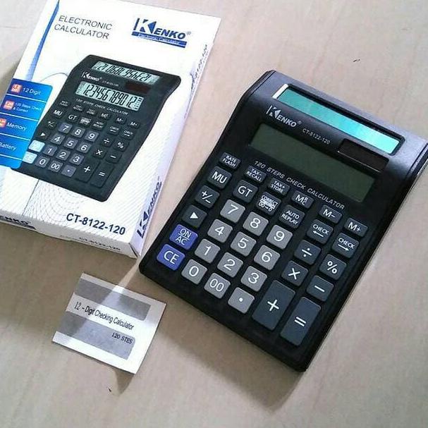 

FREE ONGKIR!Alat Menghitung Kalkulator KENKO CT-8122 2 Layar Auto Replay 12 Digit CT 8122 / 2 LAYAR / 12 DIGIT|SQ3