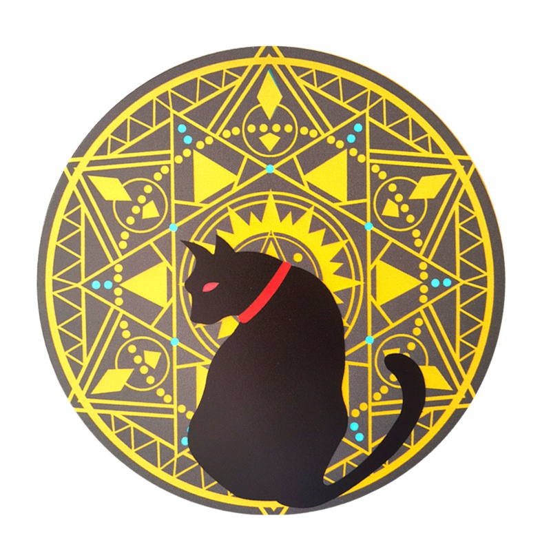 Gantungan Pintu / Jendela Bentuk Hewan Kucing Bahan Logam Warna Hitam Untuk Dekorasi Halloween