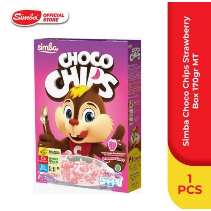 

SIMBA Choco Chips Strawberry Box 170 gr