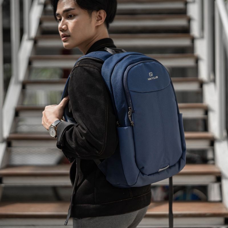 Tas Ransel ORI navy club 628 kasual / Tas pria wanita/ Tas unisex - Tas Laptop