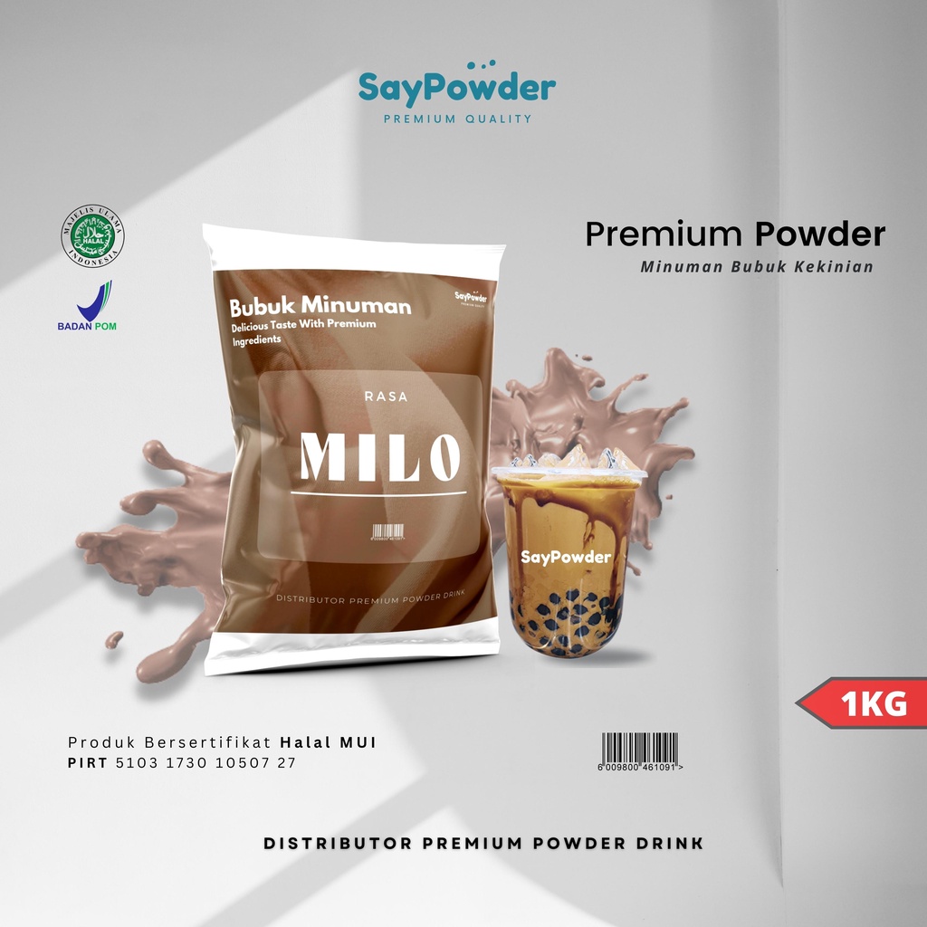 BUBUK MINUMAN RASA MIL0 1KG PREMIUM SERBUK MINUMAN RASA BUBUK MINUMAN KEKINIAN BUBUK MINUMAN RASA 1KG COKLAT MILO BEST SELLER