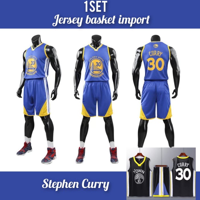 setelan jersey basket stephen curry import kaos basket