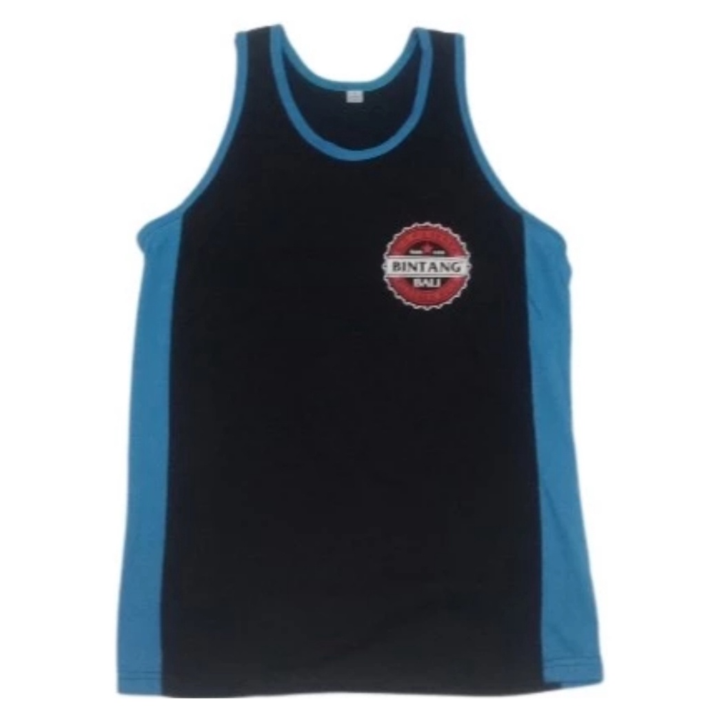 Singlet Pria - Singlet Bintang Bali Hitam Jumbo