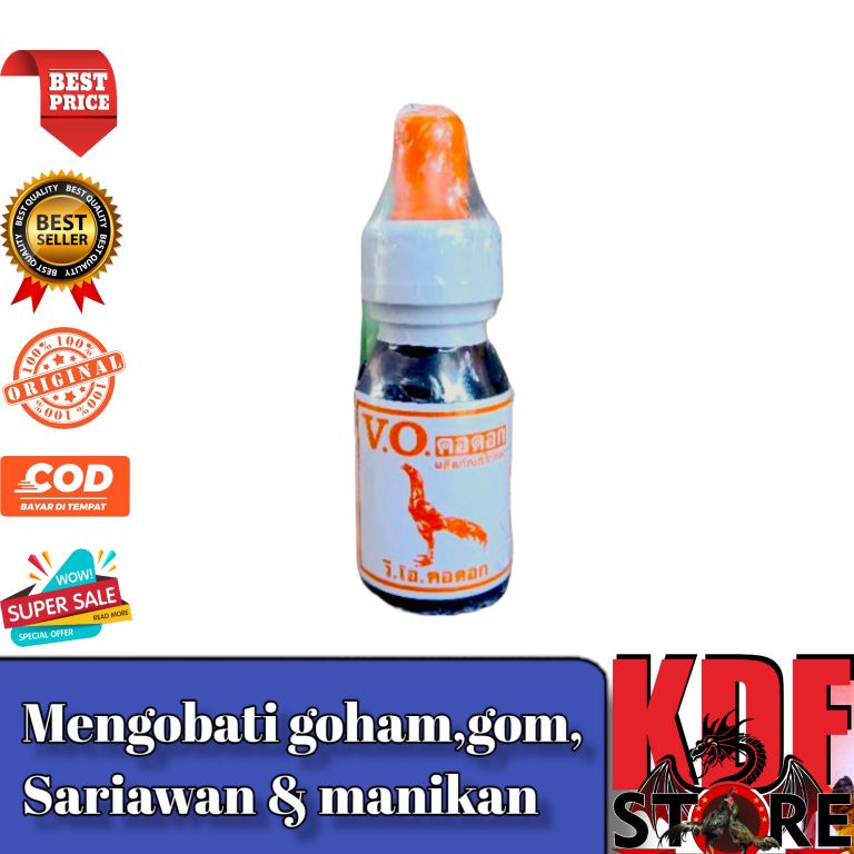 VO GOHAM ASLI IMPORT THAILAND OBAT AYAM SAKIT MENGOBATI GOHAM MANIKAN GOM RADANG TENGGOROKAN