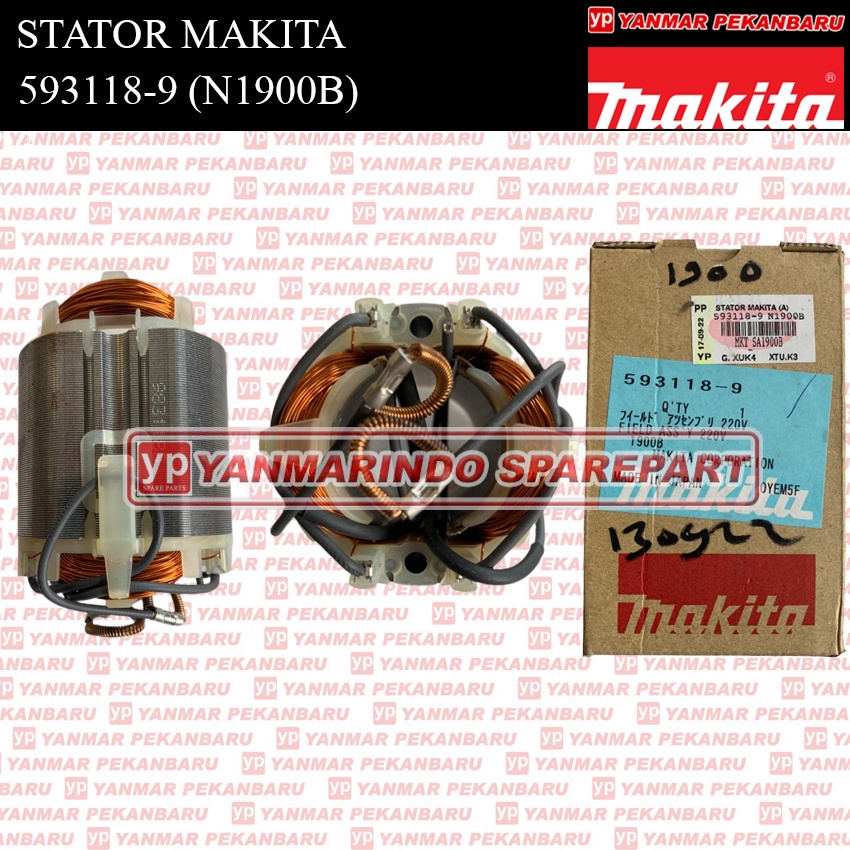 N1900B STATOR FIELD RUMAH ARMATURE SARANG ANGKER 593118-9 MAKITA ORIGINAL ASLI