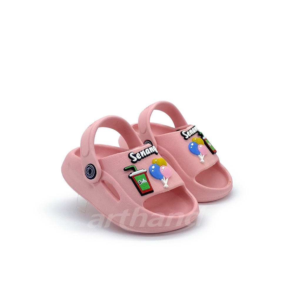 Arthand - Sandal Anak Perempuan Model selop tali belakang New model karakter Irsoe Senang 1-3 tahun