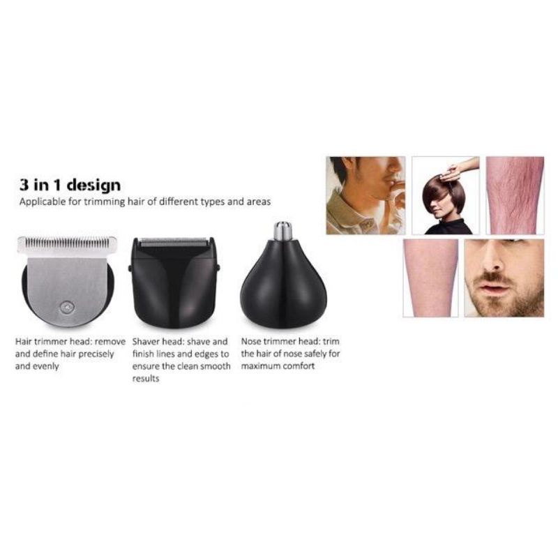 Terbaru clipper kemei km-1407 3 in 1 mesin cukur rambut kemei /kepala pisau cukur kemei km-1407