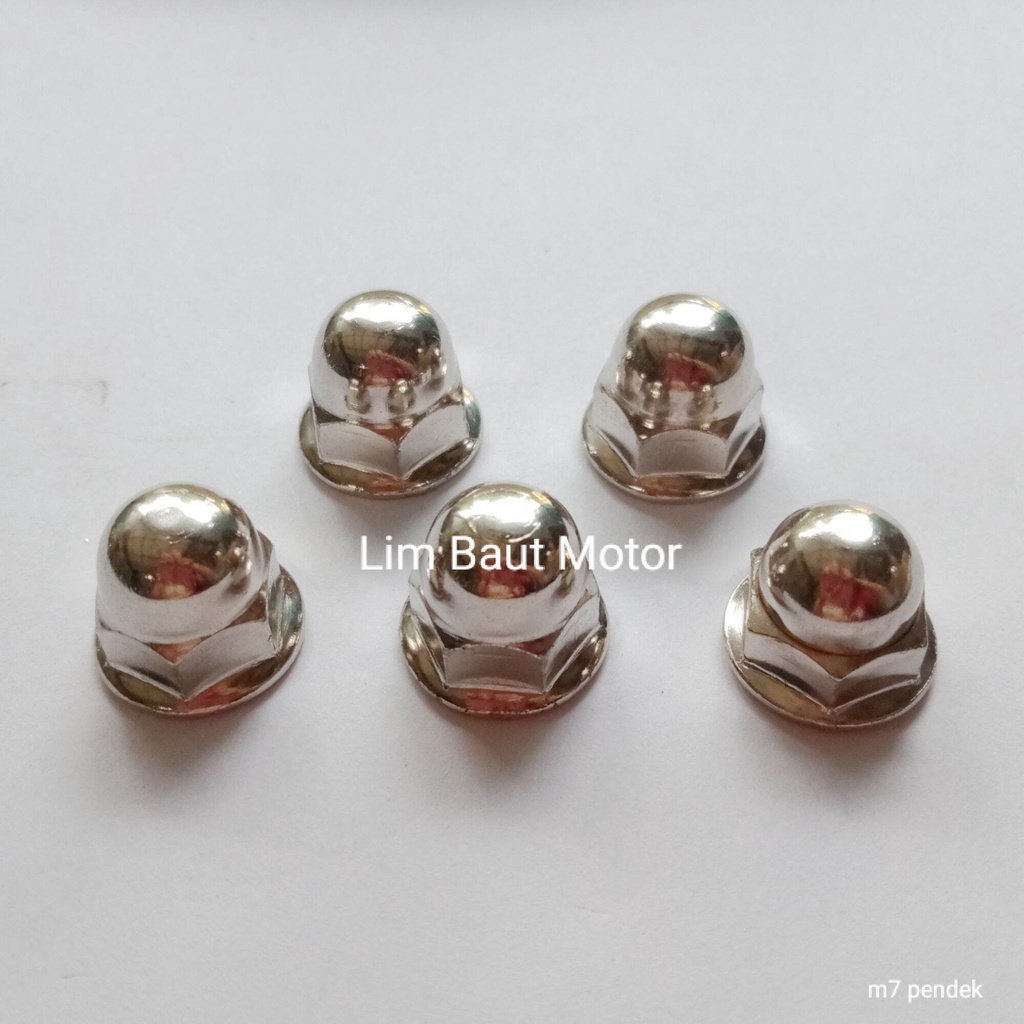 Lim Baut Motor mur topi mur head 11 / 7mm pendek ( 5 biji )